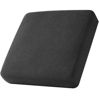 SYLC Sofa Sitzkissenbezug, Sofa Sitzkissenbezug Stretch, Elastischer Kissenbezüge, Husse Überzug Bezug Für Sofa Sitzkissen, rutschfest Stoff Tartan (Dunkelgrau,Großer 1-Sitzer)