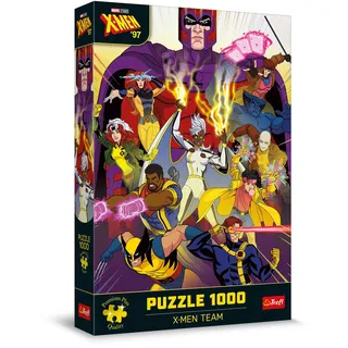 Trefl 10889 X-Men Team Premium Plus Quality Marvel Team-1000 Elemente, Puzzle-Serie mit Lieblingshelden, Ideale Anpassung der Teile, für Erwachsene und Kinder ab 12 Jahren, Mehrfabrig