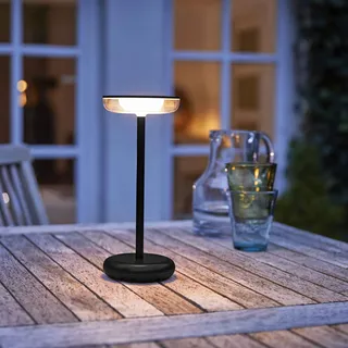 Moderne dimmbare LED Tischlampe 30cm, 1800mAh Akku, warmweiß, USB-C, 5-7h Leuchtdauer, 180 Lumen