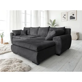 Home Affaire Eckcouch Mikrofaser 4-Sitzer Grau