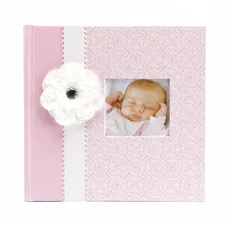 CR Gibson Slim Bound Baby Girl Photo Journal Album - Newborn Baby Gift Set/Keepsake/Memory Book/Baby Journal (Bella)