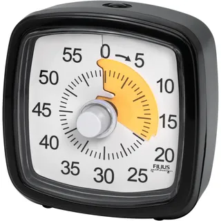 FILIUS zeitdesign Kurzzeitmesser Eieruhr,Küche,Küchentimer,Küchenaccessoires,bis 59 Minuten einstellbar, schwarz