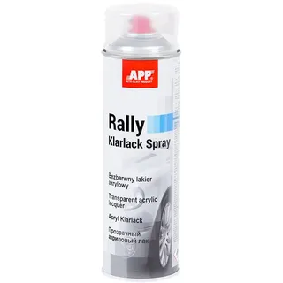 AUTO-PLAST PRODUKT APP Rally Color Spray Acryllack | Klarlack Spray | Lackspray | Sprühfarbe | Schnell trockend | Transparent | 500 ml
