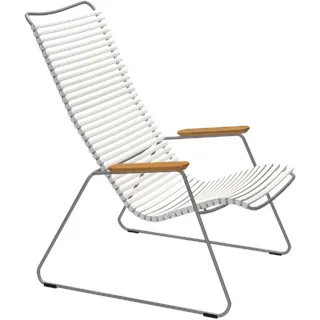 HOUE CLICK Relaxsessel Lounge Chair Bambusarmlehnen Stahlgestell