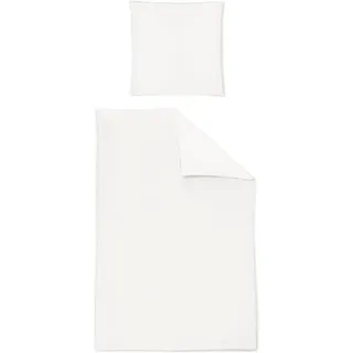 IRISETTE Premium Satin Weiß 135 x 200 cm + 80 x 80 cm
