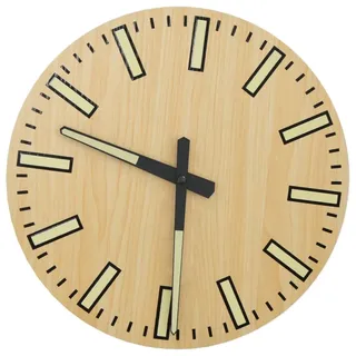 vidaXL Wanduhr mit Leuchtendem Skala und Zeiger Gelb Ø30 cm - Gelb