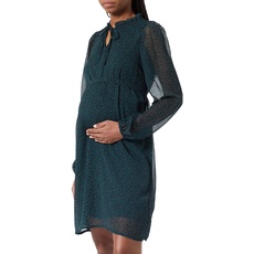 Noppies Maternity Damen Dress Roser Long Sleeve Kleid, Green gables-P982, XL