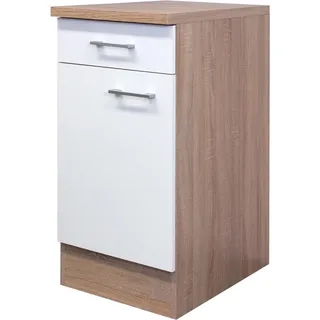 Flex-Well Unterschrank Samoa 40 x 85 x 60 cm Weiß