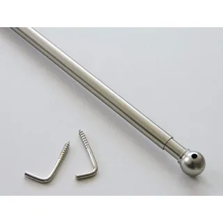 Stange Ø7 ausziehbar 70-110 cm Messing vernickelt