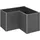 Belvedere MIDI 102 x 102 x 61 cm Dunkelgrau-Metallic