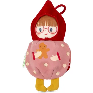 LILLIPUTIENS - Weihnachtswichtel – Kugel wendbar – Dekoration – phosphoreszierend – Rosa und Rot – 11 cm – ab 2 Jahren – 83659