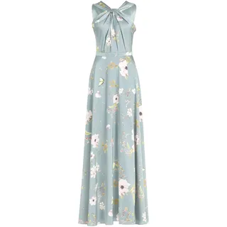 Abendkleid VERA MONT "Abendkleid mit Blumenprint", Damen, Gr. 34, EURO, rosa (stone, rosé), Obermaterial: 100% Polyester PES., Kleider Abendkleid