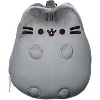 Puckator Pusheen Relaxeazzz Reisekopf- Kissen mit Augenmaske raun, mit Augenmaske, Bestickt, 95% Polyester, 5% Elasthan.