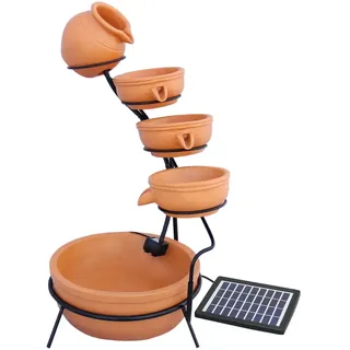MonsterShop Kaskadenbrunnen Terracotta - Orange/Rot
