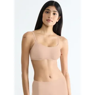 SLOGGI Bustier GO Daily Cotton Glanz-Effekt Details beige M