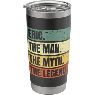 Eric Man Mythos Legende Zitat Retro Lustig Bestname Eric Doppelwandiger Edelstahl-Thermobecher