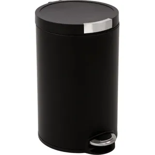 EKO - Artistic Treteimer 20 Liter - Stainless steel Plastic - Matt Schwarz - Schwarz