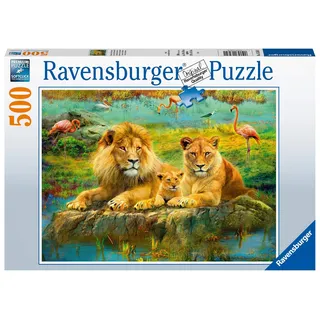 Ravensburger Puzzle 16584 - Löwen in der Savanne - 500 Teile Puzzle für Erwachsene und Kinder ab 10 Jahren, Puzzle mit Löwen-Motiv
