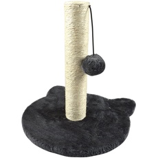 Kätzchenbaum mit Spielzeug, Sockel für Katzen, Höhe 33 cm, Anthrazit