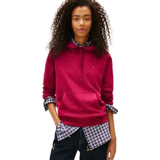 Tommy Jeans Tjw Reg S Flag Hoodie Dw0dw19958 Kapuzenpullover, Violett (Lavish Cerise), Größe M für Damen, Violett (Lavish Cerise), 38