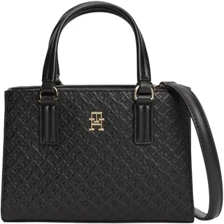 Tommy Hilfiger Damen Th Daily Mini Tote Mono Aw0aw18416 Tragetasche, Black (Black)