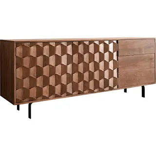 DeLife Fevo Sideboard 175 cm Braun Holz/Metall