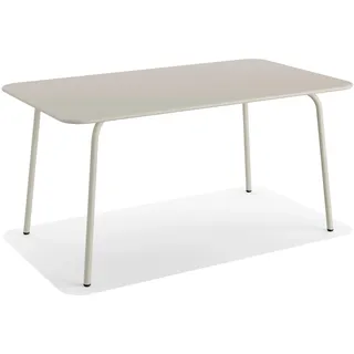 FEROS Gartentisch 90 x 160 x 73 cm Beige