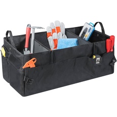 Bild von Kofferraumtasche, Polyester, Autotasche mit Klettband, Kofferraumbox schwarz Größe 70x37cm 30156