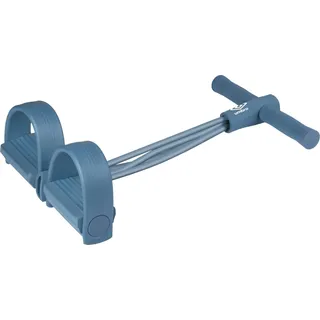 Umbro Rudergerät Gymnastikband - Gummiband Sport/Fitness - Widerstandsband bis 11KG Widerstand - Resistance Band inkl. Griffe und Fußpedale - - Blau