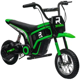 Homcom Elektromotorrad Kinder 24V 350W grün (1-tlg)