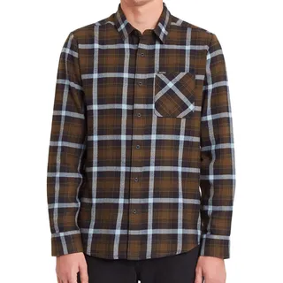 Volcom Hemd Caden Plaid braun - L