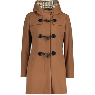 Wolljacke GIL BRET "Dufflecoat mit Kapuze", Damen, Gr. 46, braun (classic nougat), Obermaterial: 75% Wolle WO. 20% Polyamid PA. 5% Kaschmir WS., Jacken Wolljacke
