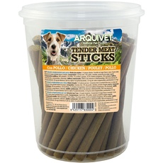 ARQUIVET Tender Meat Sticks Huhn für Hunde 500 g - weiche Palitos für Hunde - Snacks, Belohnungen, Chloyes, Hundesnacks - Zähne reinigen und stärken den Kiefer