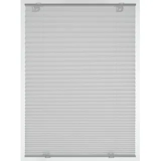 GARDINIA Dachfenster-Plissee ohne Bohren, mit Saugnäpfen, Blickdichtes Falt-Rollo, Inkl. Aller Montage-Teile, 95,3 x 100 cm, Grau