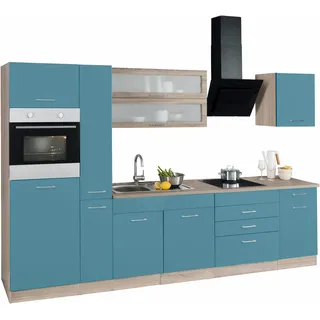 KOCHSTATION Küchenzeile »KS-Utah« ohne E-Geräte, Breite 320 cm, grau