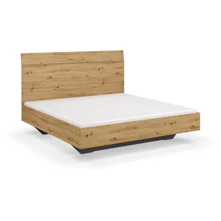 Rauch Möbel Florenz Bett, Eiche Artisan, Holz, Liegefläche 180x200cm, Gesamtmaße BxHxT 185x121x209 cm