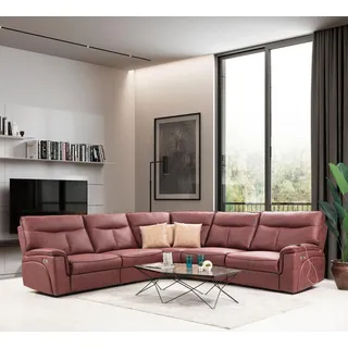 Ecksofa Modern Relax Sitz Luxus Möbel Wohnzimmer Sofa Couch L-Form Neu - Rot