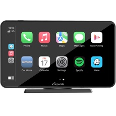 Carpuride W701,Carplay & Android Auto, 7 Zoll Touchscreen Digital Media Autoradio-Empfänger Kabellos Portable Autoradio mit Mirror Link, G00gle, Bluetooth, GPS, Siri