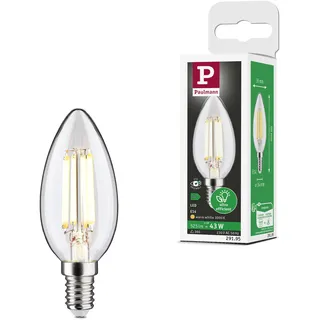 Paulmann 29195 Eco-Line Filament 230V LED Kerze E14 525lm 3000K Klar