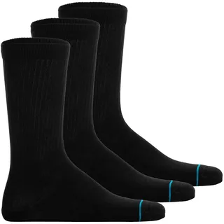 Stance Socken Icon Socken 3er Pack Schwarz 35-37