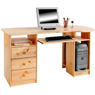 Idimex Schreibtisch Bob , Holz , Kiefer , Vintage , 140x74x67 cm , FSC Mix , Büromöbel, Schreibtische, Schreibtische