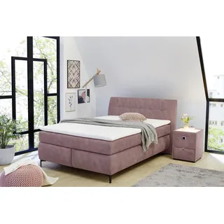 Jockenhöfer Gruppe Boxspringbett »Gitta« mit Topper, rosa