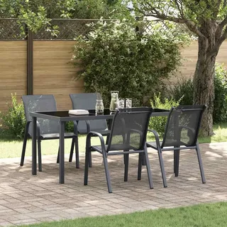 VidaXL 318781, Terrasse, Stoff, Stahl, Grau, 110 kg, 550 mm, 650 mm - Grau