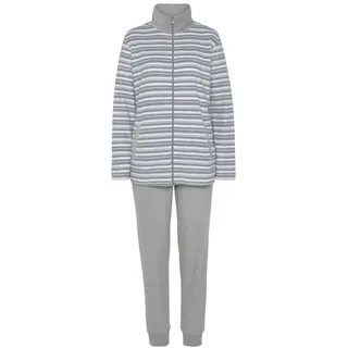 VIVANCE Dreams Pyjama 2 tlg. aus weichem Frottée mit Reißverschluss, grau