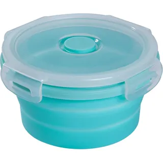mixcover faltbare Frischhaltedose mit Deckel aus Silikon Brotdose Lunchbox Picknick Camping Schüssel BPA-frei platzsparend 350 ml grün - Grün