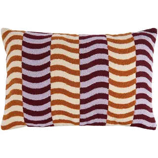 Butlers Kissen Retro Rhythm , Orange , Textil , 60x40 cm , Heimtextilien, Wohntextilien, Kissen, Zierkissen