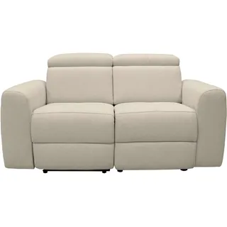 Home Affaire 2-Sitzer "Sentrano", 152 cm, man. o. elektr. Relaxfunktion und USB/Kopfverstellung, beige,