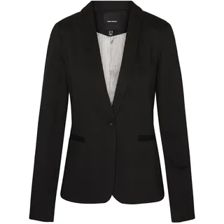 VERO Moda Damen Vmharukimo Slim Jersey Noos Blazer, Schwarz, 34 EU