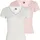 Tommy Tommy Jeans Damen Tjw 2pack V-Neck Tee Dw0dw21367 S/S T-Shirt Multi Ecru/Precious Pink XXS EU