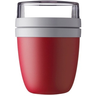 Mepal - Lunchpot Ellipse - Nordic Red – 500 ml praktischer Reisebecher, Joghurtbecher, To go Becher – Geeignet für Tiefkühler, Mikrowelle und Spülmaschine, 700 ml